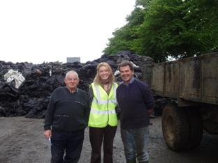 Cllr. Tom Brennan, Olga Doyle, Environmental Awareness Officer and Michael Parson of Outrath at Kilkenny Mart in May 2007